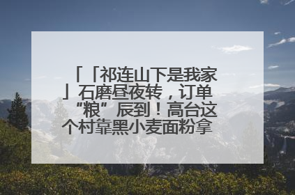 「祁连山下是我家」石磨昼夜转，订单“粮”辰到！高台这个村靠黑小麦面粉拿下成立来最大订单