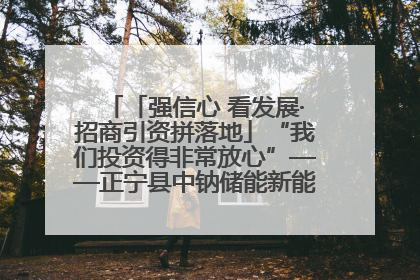 「强信心 看发展·招商引资拼落地」“我们投资得非常放心”——正宁县中钠储能新能源项目建设见闻