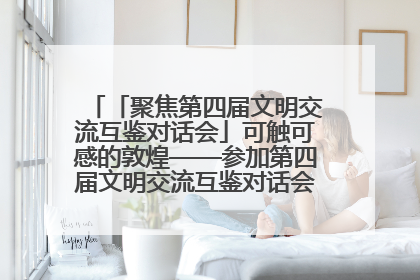 「聚焦第四届文明交流互鉴对话会」可触可感的敦煌——参加第四届文明交流互鉴对话会的外宾参观上元市集