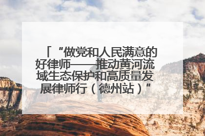 “做党和人民满意的好律师——推动黄河流域生态保护和高质量发展律师行（德州站）”活动成功举办