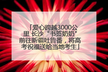 爱心跨越3000公里 长沙“书签奶奶”前往新疆吐鲁番，将高考祝福送给当地考生