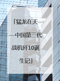 猛龙在天——中国第三代战机歼10诞生记