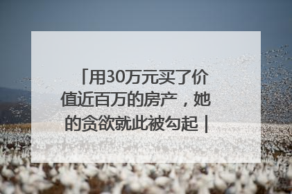 用30万元买了价值近百万的房产，她的贪欲就此被勾起｜今晚九点半