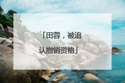 田蓉，被追认撤销资格