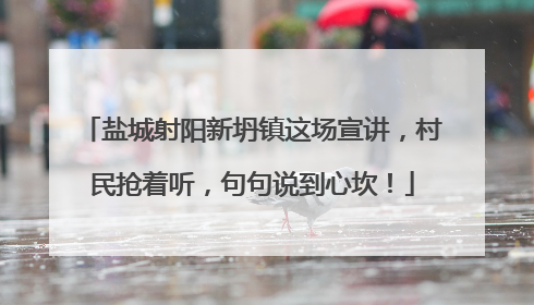 盐城射阳新坍镇这场宣讲，村民抢着听，句句说到心坎！
