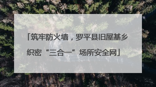 筑牢防火墙，罗平县旧屋基乡织密“三合一”场所安全网