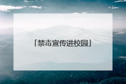 禁毒宣传进校园