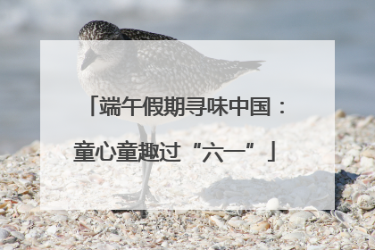 端午假期寻味中国：童心童趣过“六一”