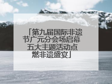 第九届国际非遗节广元分会场启幕 五大主题活动点燃非遗盛宴