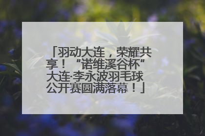 羽动大连，荣耀共享！“诺维溪谷杯”大连·李永波羽毛球公开赛圆满落幕！