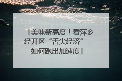 美味新高度！看萍乡经开区“舌尖经济” 如何跑出加速度