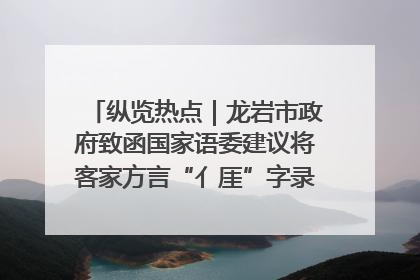 纵览热点｜龙岩市政府致函国家语委建议将客家方言“亻厓”字录入《新华字典》引发热议，当地回应