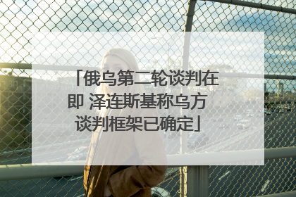 俄乌第二轮谈判在即 泽连斯基称乌方谈判框架已确定