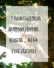 保康马良集镇新增5处违停抓拍设备，6月4日正式启用