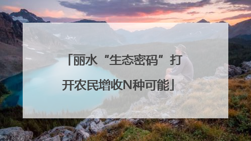 丽水“生态密码”打开农民增收N种可能