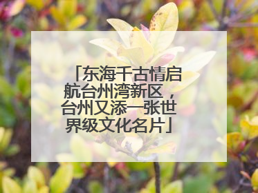东海千古情启航台州湾新区，台州又添一张世界级文化名片