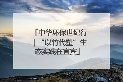 中华环保世纪行｜“以竹代塑”生态实践在宜宾