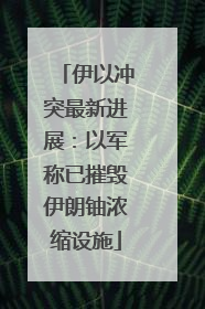 伊以冲突最新进展：以军称已摧毁伊朗铀浓缩设施
