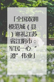 全国双拥模范城（县）巡礼江苏省江阴市：军民一心“澄”伟业