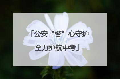 公安“警”心守护 全力护航中考