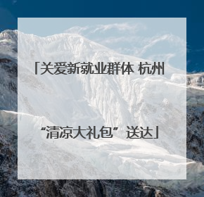 关爱新就业群体 杭州“清凉大礼包”送达