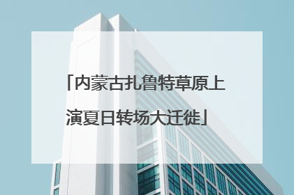 内蒙古扎鲁特草原上演夏日转场大迁徙
