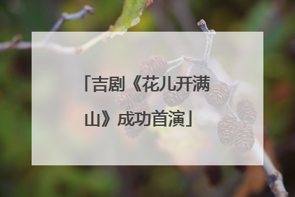 吉剧《花儿开满山》成功首演