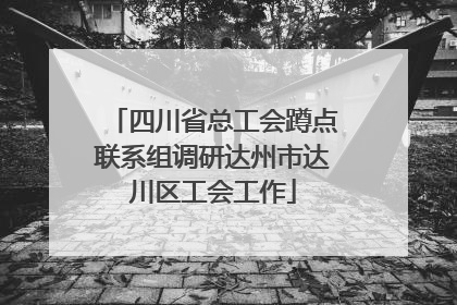 四川省总工会蹲点联系组调研达州市达川区工会工作