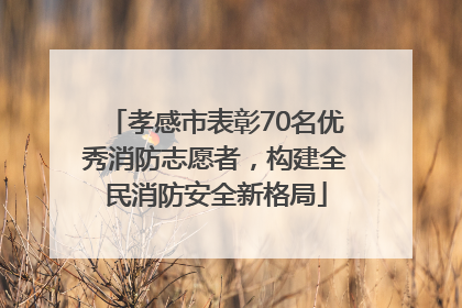 孝感市表彰70名优秀消防志愿者，构建全民消防安全新格局
