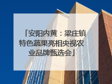 安阳内黄：梁庄镇特色蔬果亮相央视农业品牌甄选会