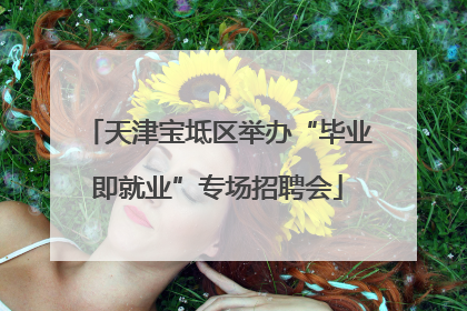 天津宝坻区举办“毕业即就业”专场招聘会