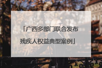 广西多部门联合发布残疾人权益典型案例