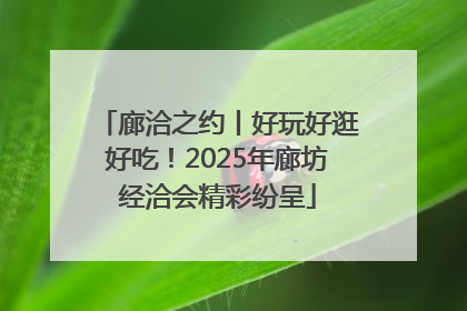 廊洽之约丨好玩好逛好吃！2025年廊坊经洽会精彩纷呈