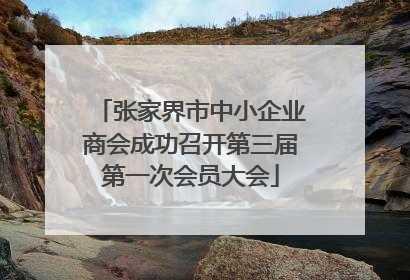 张家界市中小企业商会成功召开第三届第一次会员大会