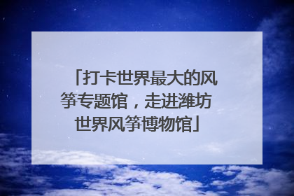 打卡世界最大的风筝专题馆，走进潍坊世界风筝博物馆