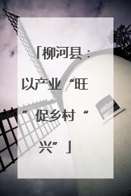 柳河县：以产业“旺”促乡村“兴”
