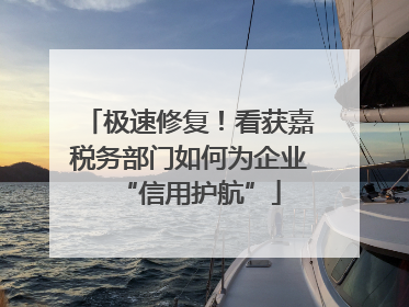 极速修复！看获嘉税务部门如何为企业“信用护航”