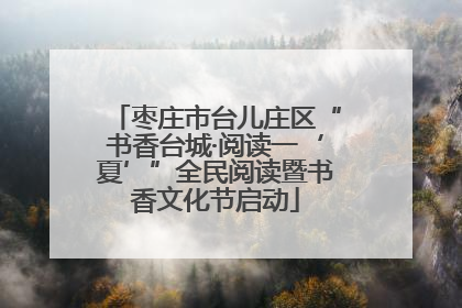 枣庄市台儿庄区“书香台城·阅读一‘夏’”全民阅读暨书香文化节启动