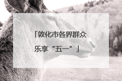敦化市各界群众乐享“五一”
