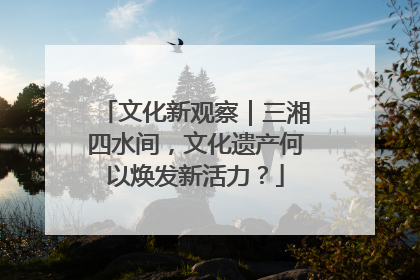 文化新观察｜三湘四水间，文化遗产何以焕发新活力？