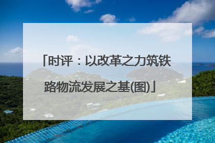 时评：以改革之力筑铁路物流发展之基(图)