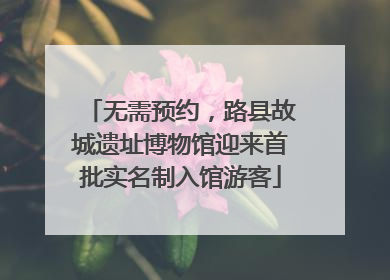无需预约，路县故城遗址博物馆迎来首批实名制入馆游客