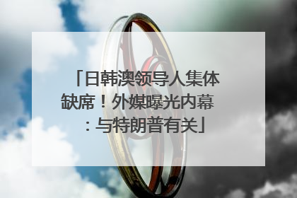 日韩澳领导人集体缺席！外媒曝光内幕：与特朗普有关