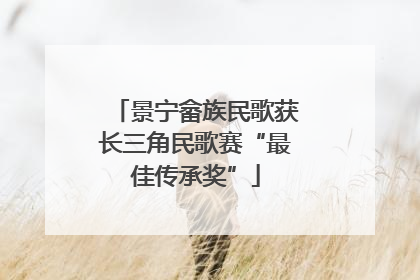 景宁畲族民歌获长三角民歌赛“最佳传承奖”