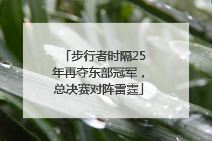 步行者时隔25年再夺东部冠军，总决赛对阵雷霆