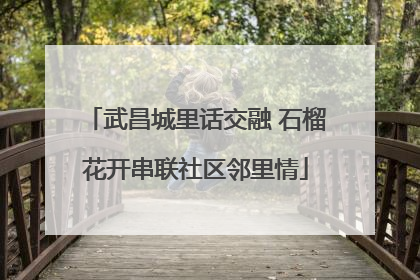 武昌城里话交融 石榴花开串联社区邻里情