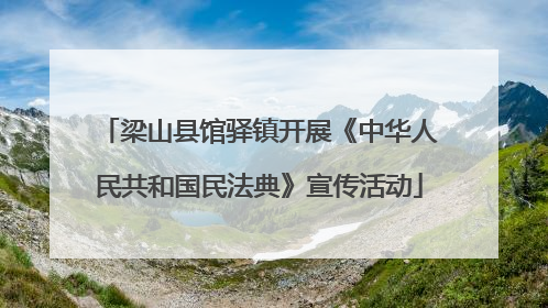 梁山县馆驿镇开展《中华人民共和国民法典》宣传活动