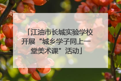 江油市长城实验学校开展“城乡学子同上一堂美术课”活动