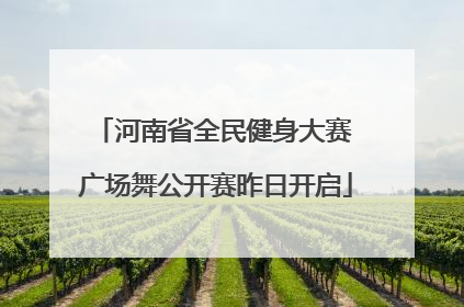 河南省全民健身大赛 广场舞公开赛昨日开启