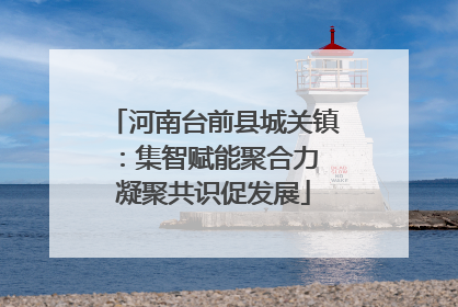 河南台前县城关镇：集智赋能聚合力 凝聚共识促发展